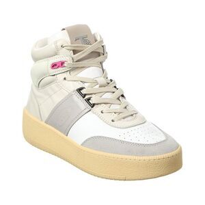 Tod’S Cassetta Leather High-Top Sneaker, White